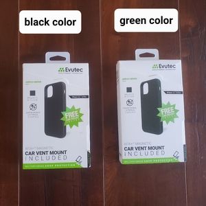 [2-Pack]Evutec Ballistic Nylon Case Cover for iPhone 12/12 Pro, 2 Cases included